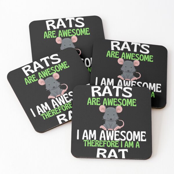 Item preview, Rats Are Awesome I Am Awesome Therefore I Am A Rat Pet Lover Rat Owner designed and sold by BrockmeyeSB.