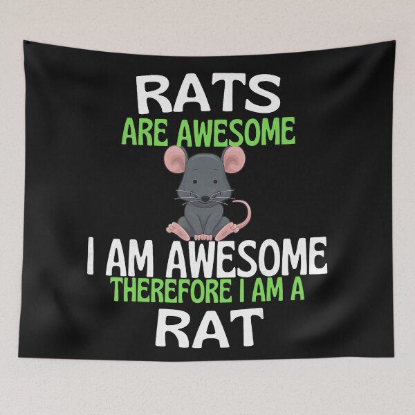 Item preview, Rats Are Awesome I Am Awesome Therefore I Am A Rat Pet Lover Rat Owner designed and sold by BrockmeyeSB.