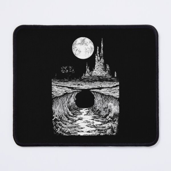 Item preview, Desert Void Surreal Dark Fantasy Castle Mountain Graphic designed and sold by Blackthorn-ink.