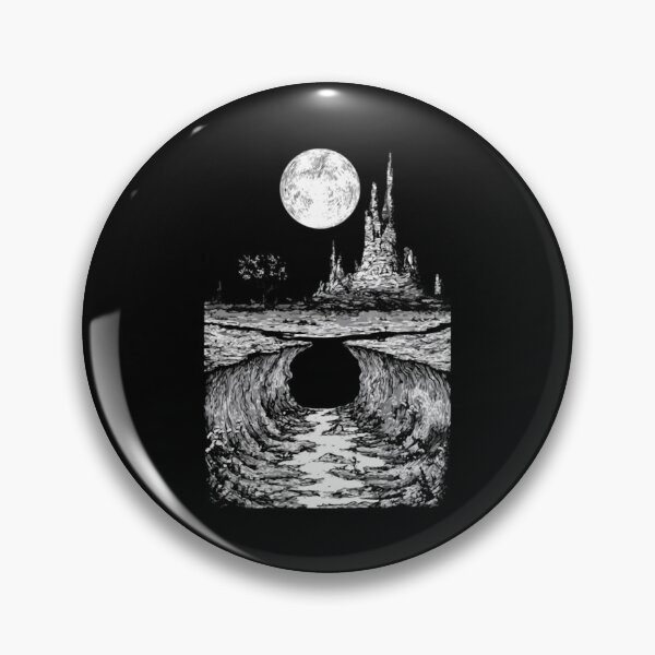 Item preview, Desert Void Surreal Dark Fantasy Castle Mountain Graphic designed and sold by Blackthorn-ink.