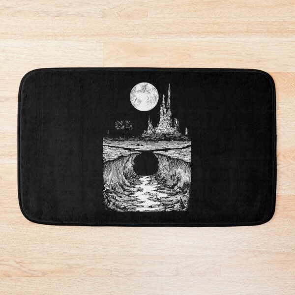 Item preview, Desert Void Surreal Dark Fantasy Castle Mountain Graphic designed and sold by Blackthorn-ink.