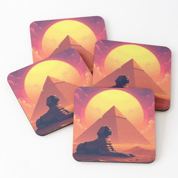 Item preview, Iconic Great Sphinx Retro Pixel Art designed and sold by grzezzz.