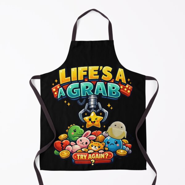 Item preview, Cute Claw Machine - Life's a Grab Funny Arcade designed and sold by SidTastic .