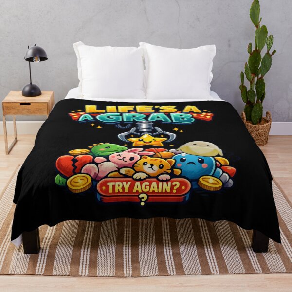 Item preview, Cute Claw Machine - Life's a Grab Funny Arcade designed and sold by SidTastic .