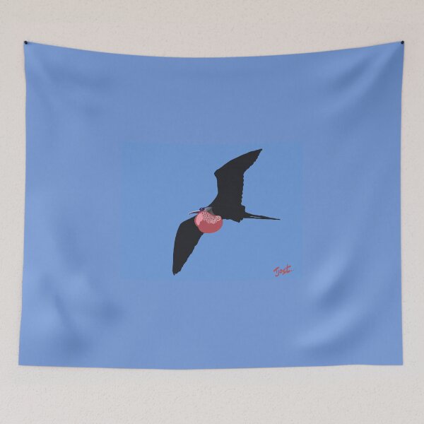 Item preview, Magnificent Frigatebird Flying designed and sold by TinaJostDesigns.