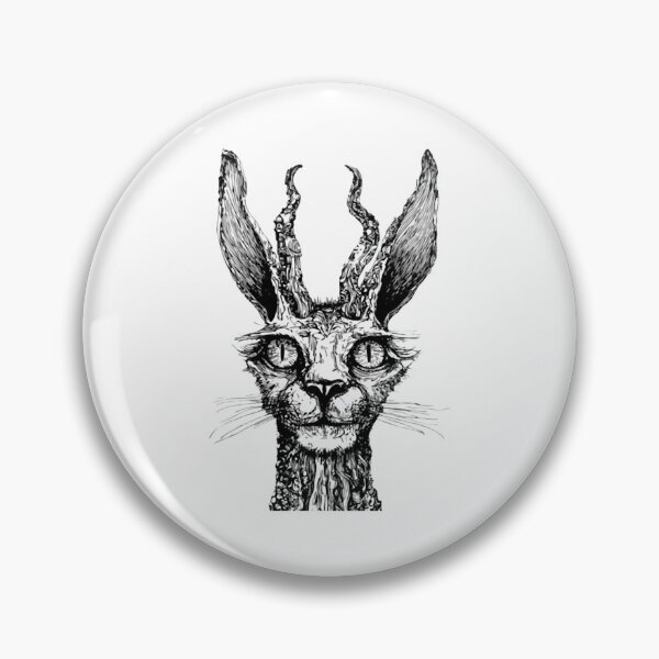 Item preview, Hollow Hare Spooky Gothic Horned Jackalope Graphic designed and sold by Blackthorn-ink.