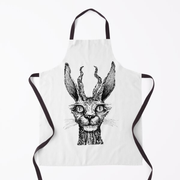 Item preview, Hollow Hare Spooky Gothic Horned Jackalope Graphic designed and sold by Blackthorn-ink.