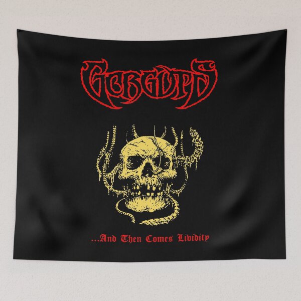 Item preview, Red Typography Skull Head Band designed and sold by DeadTired666.