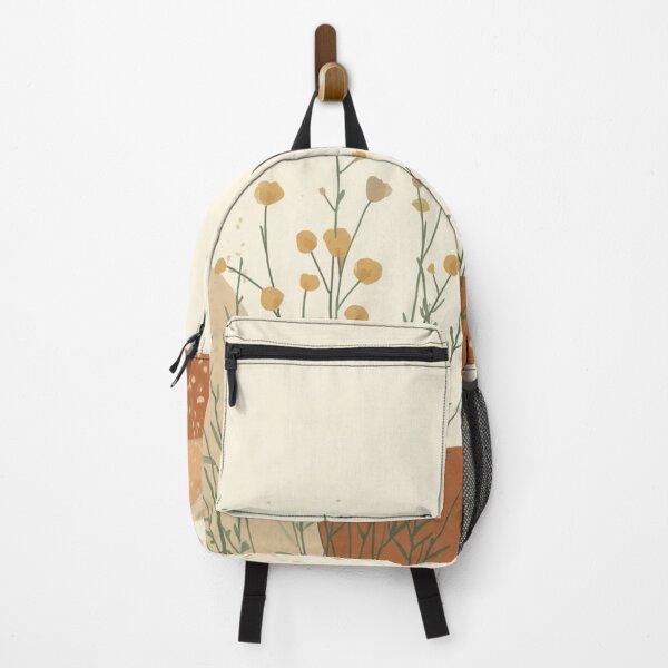 Item preview, Minimalist Wildflower Meadow Abstract Terracotta and Mustard designed and sold by Zaramodo.