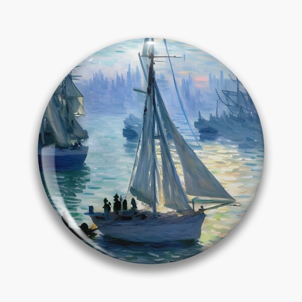 Item preview, Sunrise, the Sea: A Luminous Impressionist Seascape of Golden Morning Light designed and sold by artdesignsnow.