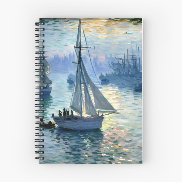 Item preview, Sunrise, the Sea: A Luminous Impressionist Seascape of Golden Morning Light designed and sold by artdesignsnow.