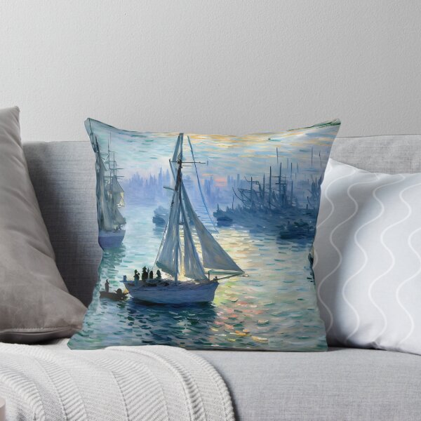 Item preview, Sunrise, the Sea: A Luminous Impressionist Seascape of Golden Morning Light designed and sold by artdesignsnow.