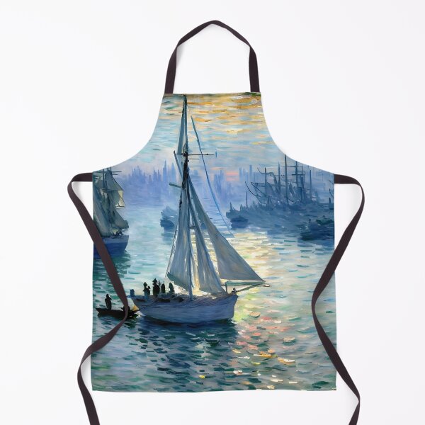 Item preview, Sunrise, the Sea: A Luminous Impressionist Seascape of Golden Morning Light designed and sold by artdesignsnow.