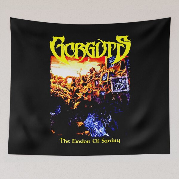 Item preview, Death Metal Yellow Typography Band designed and sold by DeadTired666.