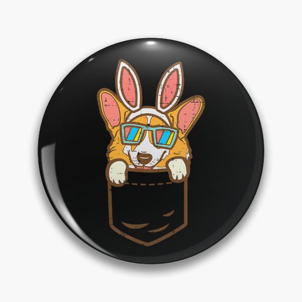 Item preview, Corgi Easter Bunny Pocket Dog Lover designed and sold by BrockmeyeSB.