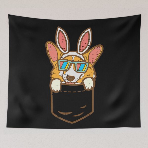 Item preview, Corgi Easter Bunny Pocket Dog Lover designed and sold by BrockmeyeSB.