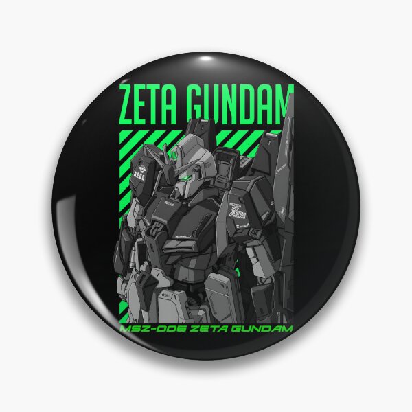 Item preview, MSZ-006 Zeta Gundam full colour black white neon VECTOR art  designed and sold by sabartgunpla.