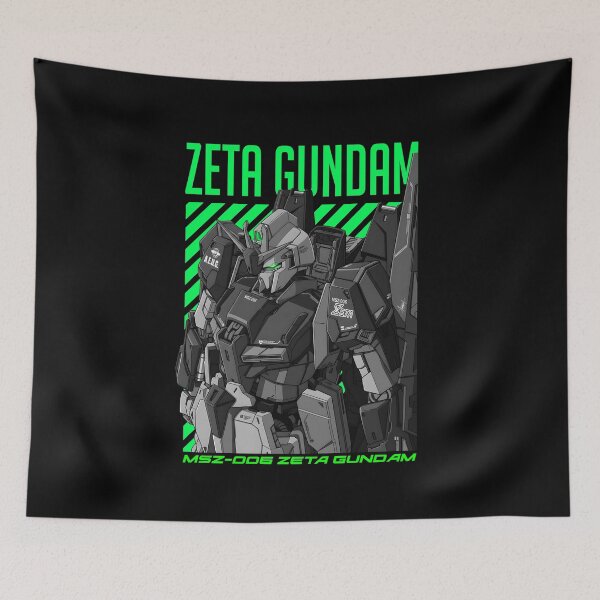 Item preview, MSZ-006 Zeta Gundam full colour black white neon VECTOR art  designed and sold by sabartgunpla.