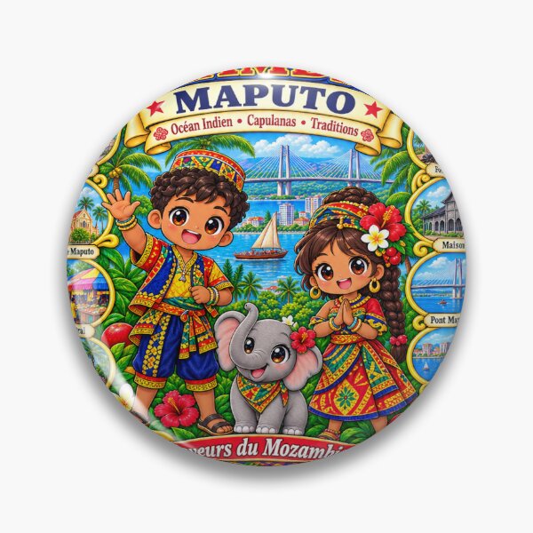 Item preview, Mozambique Maputo – Kawaii Trip, Indian Ocean and Flavors of Mozambique designed and sold by Cifi64.