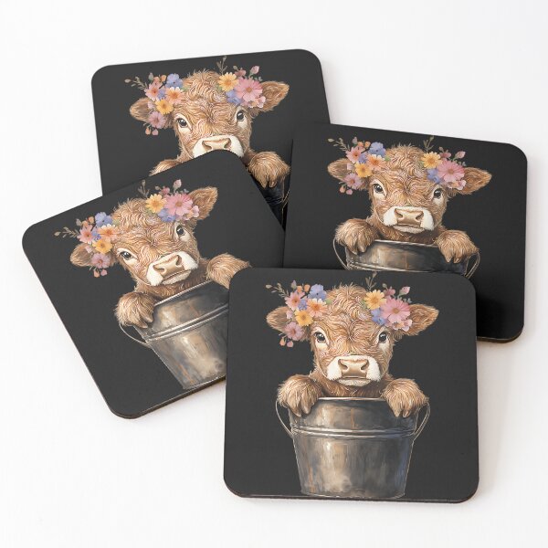Item preview, Cute Baby Calf Flower Crown Farm Animal designed and sold by BrockmeyeSB.