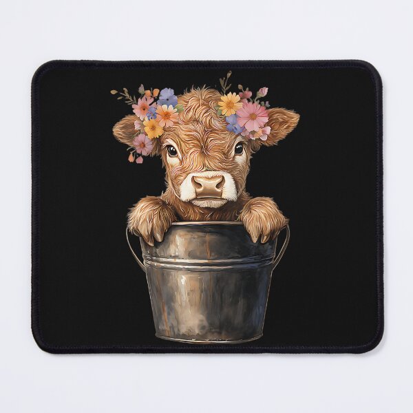 Item preview, Cute Baby Calf Flower Crown Farm Animal designed and sold by BrockmeyeSB.