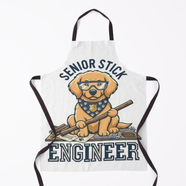 Item preview, Senior Stick Engineer – Funny Golden Retriever Dog Lover Design designed and sold by ClaussShop.