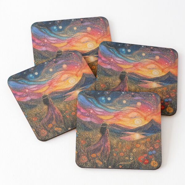 Item preview, Artistic painting of lady stands in field designed and sold by Chi261.