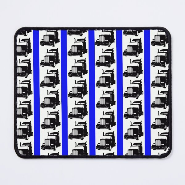 Item preview, Semi Truck Safety Blue Stripe designed and sold by The Hook Up Towing & Recovery.