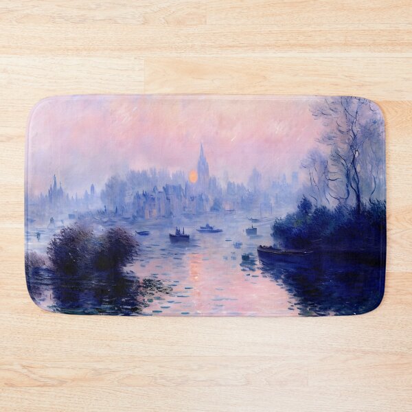Item preview, Sunset on the Seine at Lavacourt, Winter Effect designed and sold by artdesignsnow.