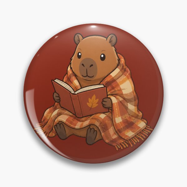 Item preview, Autumn Capybara Reading a Book designed and sold by Ivy-Triggs.