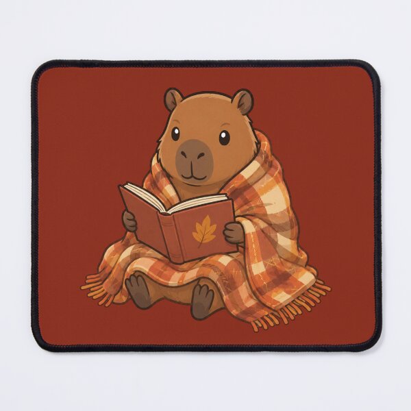 Item preview, Autumn Capybara Reading a Book designed and sold by Ivy-Triggs.