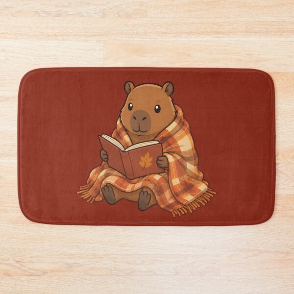 Item preview, Autumn Capybara Reading a Book designed and sold by Ivy-Triggs.