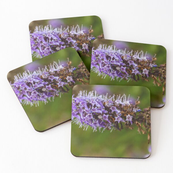 Item preview, Vibrant Purple Flower with Green Foliage in Natural Outdoor Setting designed and sold by Nmallia.