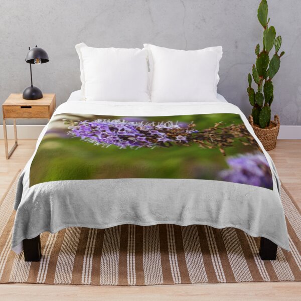 Item preview, Vibrant Purple Flower with Green Foliage in Natural Outdoor Setting designed and sold by Nmallia.