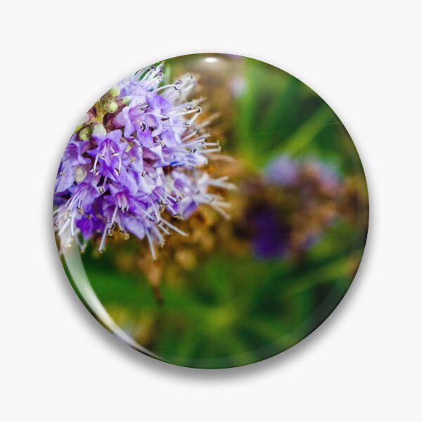 Item preview, Vibrant Purple Flower with Green Foliage in Natural Outdoor Setting designed and sold by Nmallia.