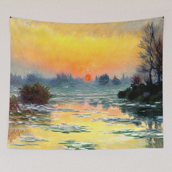 Item preview, Sunset on the Seine in Winter designed and sold by artdesignsnow.