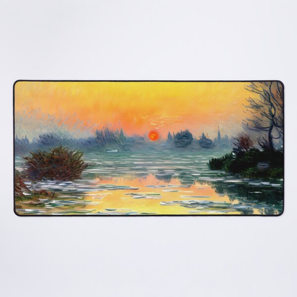Item preview, Sunset on the Seine in Winter designed and sold by artdesignsnow.