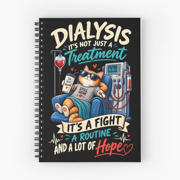 Item preview, Dialysis Treatment Cat – A Fight, A Routine, A Lot of Hope designed and sold by SidTastic .