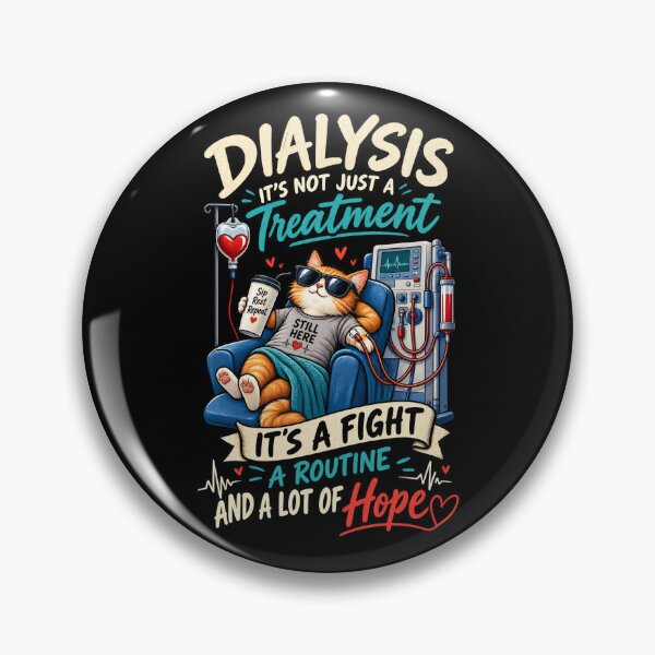 Item preview, Dialysis Treatment Cat – A Fight, A Routine, A Lot of Hope designed and sold by SidTastic .