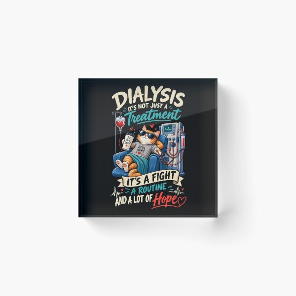 Item preview, Dialysis Treatment Cat – A Fight, A Routine, A Lot of Hope designed and sold by SidTastic .