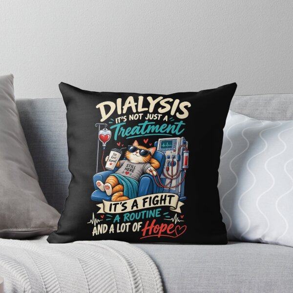 Item preview, Dialysis Treatment Cat – A Fight, A Routine, A Lot of Hope designed and sold by SidTastic .