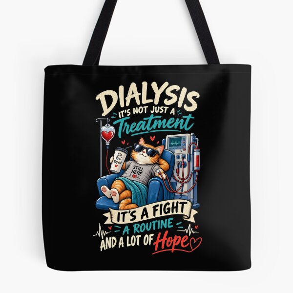 Item preview, Dialysis Treatment Cat – A Fight, A Routine, A Lot of Hope designed and sold by SidTastic .