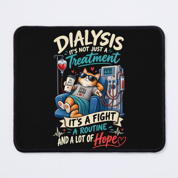 Item preview, Dialysis Treatment Cat – A Fight, A Routine, A Lot of Hope designed and sold by SidTastic .
