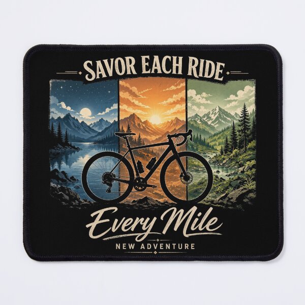 Item preview, Savor Each Ride Every Mile New Bicycle Adventure designed and sold by CF_VintageDesign.