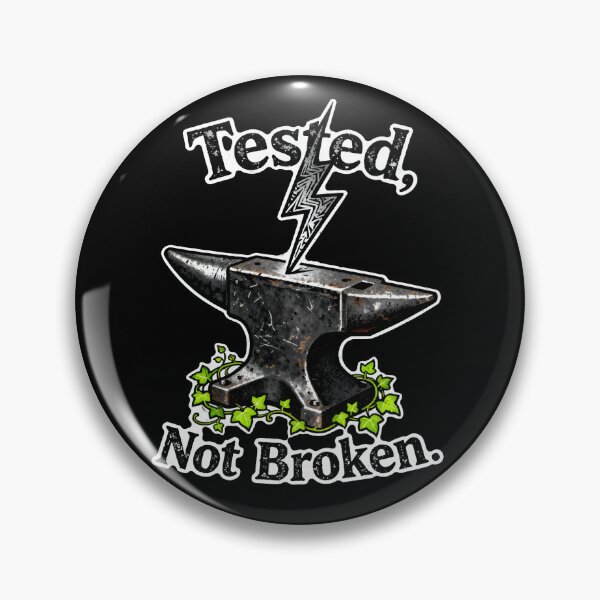 Item preview, Tested Not Broken – Vintage Anvil Lightning Bolt Resilience Motivational designed and sold by Ideeplyfeltit.