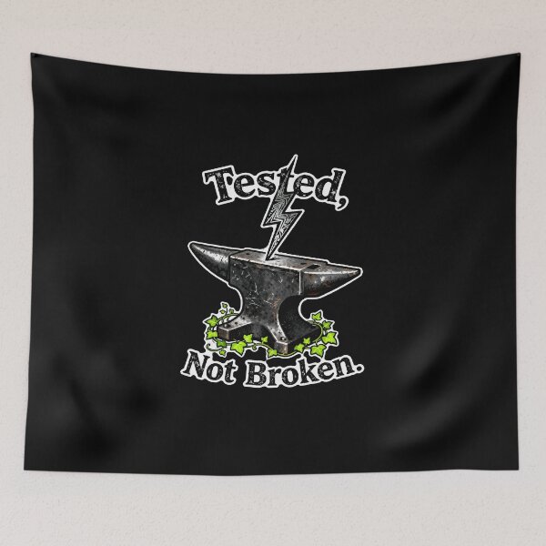 Item preview, Tested Not Broken – Vintage Anvil Lightning Bolt Resilience Motivational designed and sold by Ideeplyfeltit.