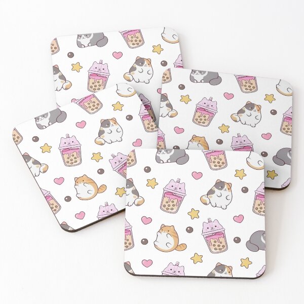 Item preview, Kawaii Kitties & Pink Boba Delight designed and sold by daviddisiniga.