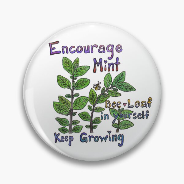 Item preview, Mint - spiration (encourageMINT, believe in yourself, keep growing!) designed and sold by ArtByAbend.