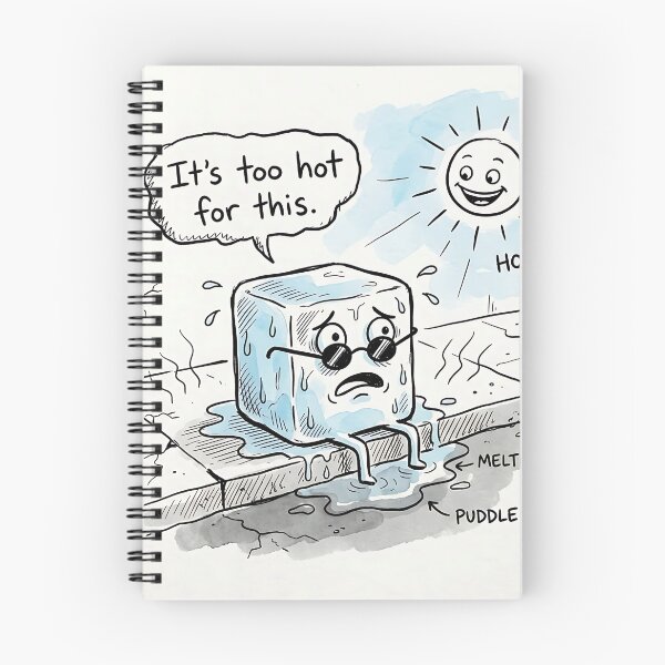 Item preview, Melting Ice Cube Too Hot For This Summer Humor designed and sold by Michaelragheb.
