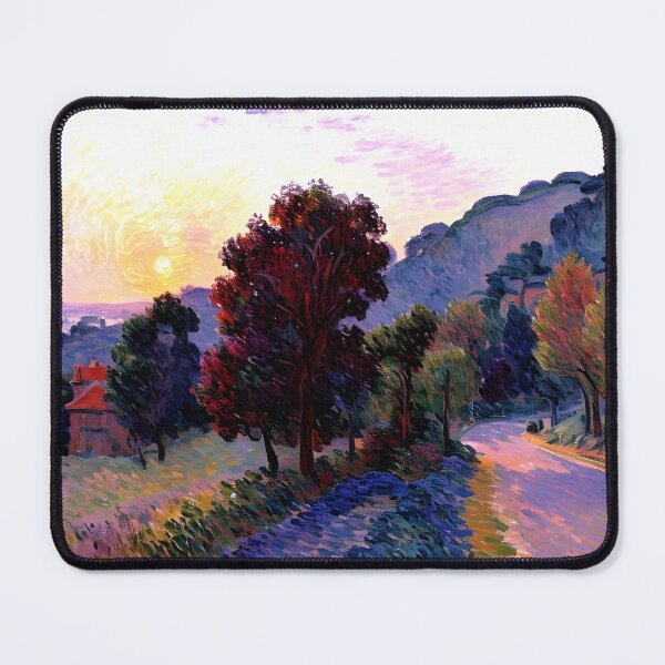 Item preview, Sunset at Giverny: A Radiant Impressionist Landscape of Glowing Evening Light designed and sold by artdesignsnow.